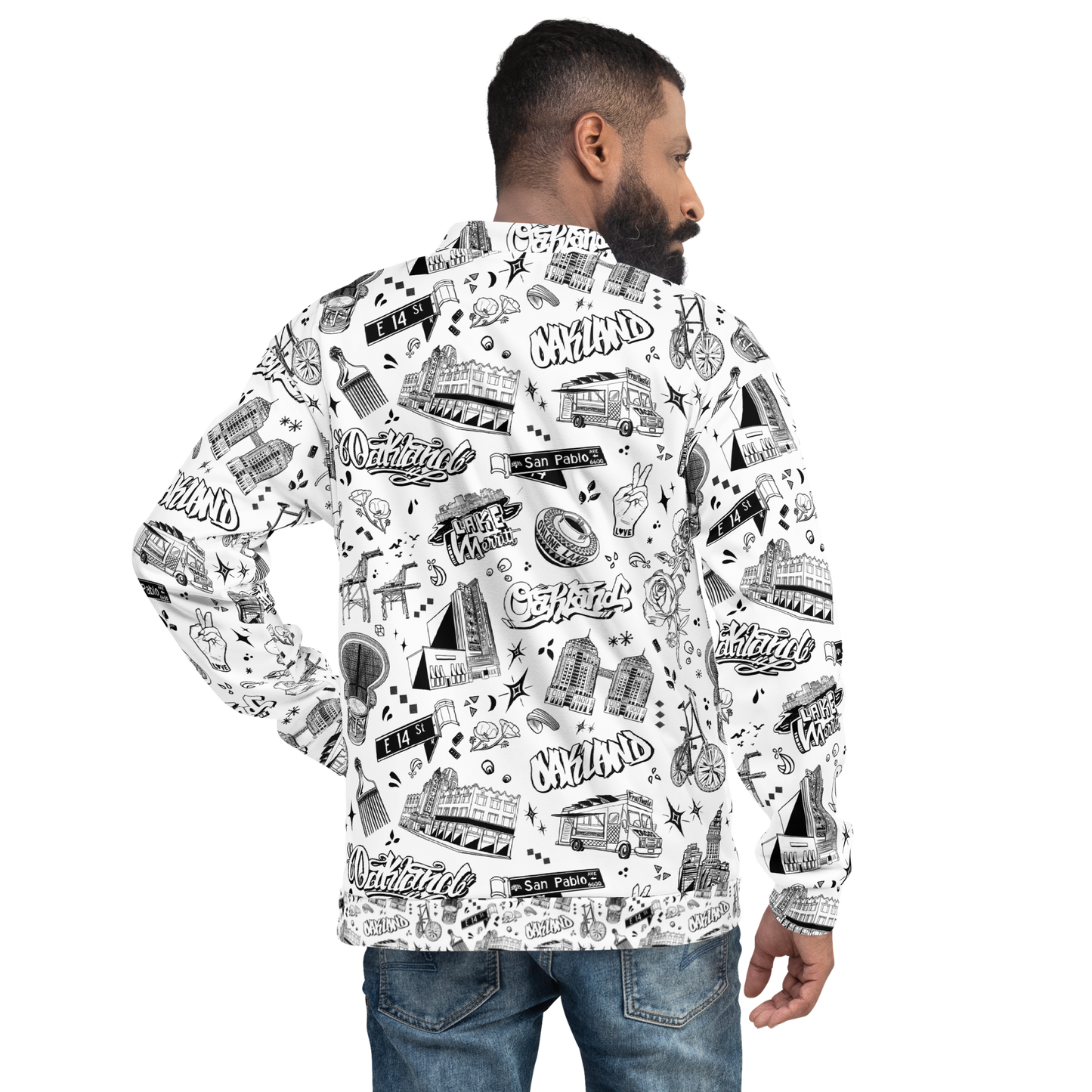 "OAKLAND TILABLE" Unisex Bomber Jacket