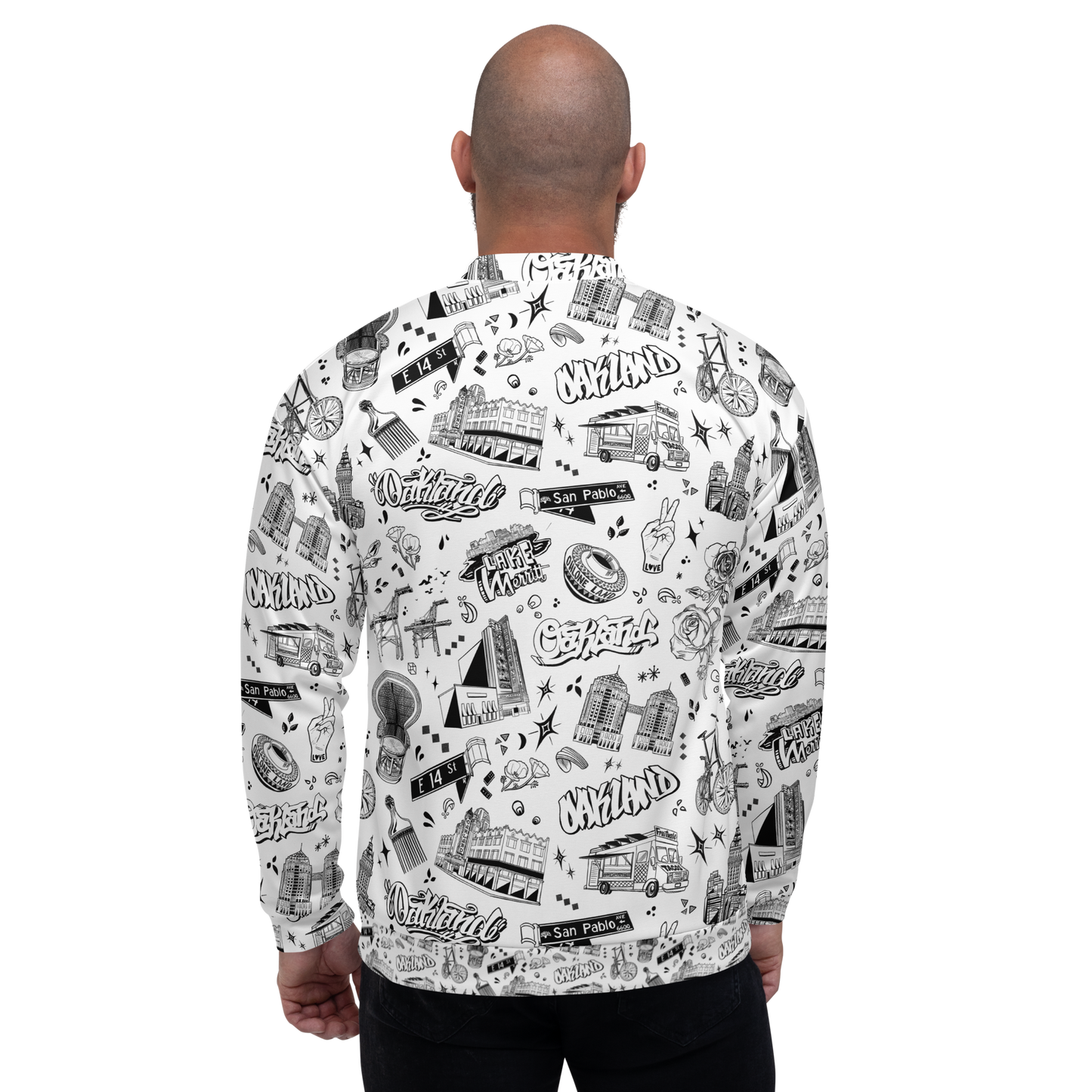 "OAKLAND TILABLE" Unisex Bomber Jacket