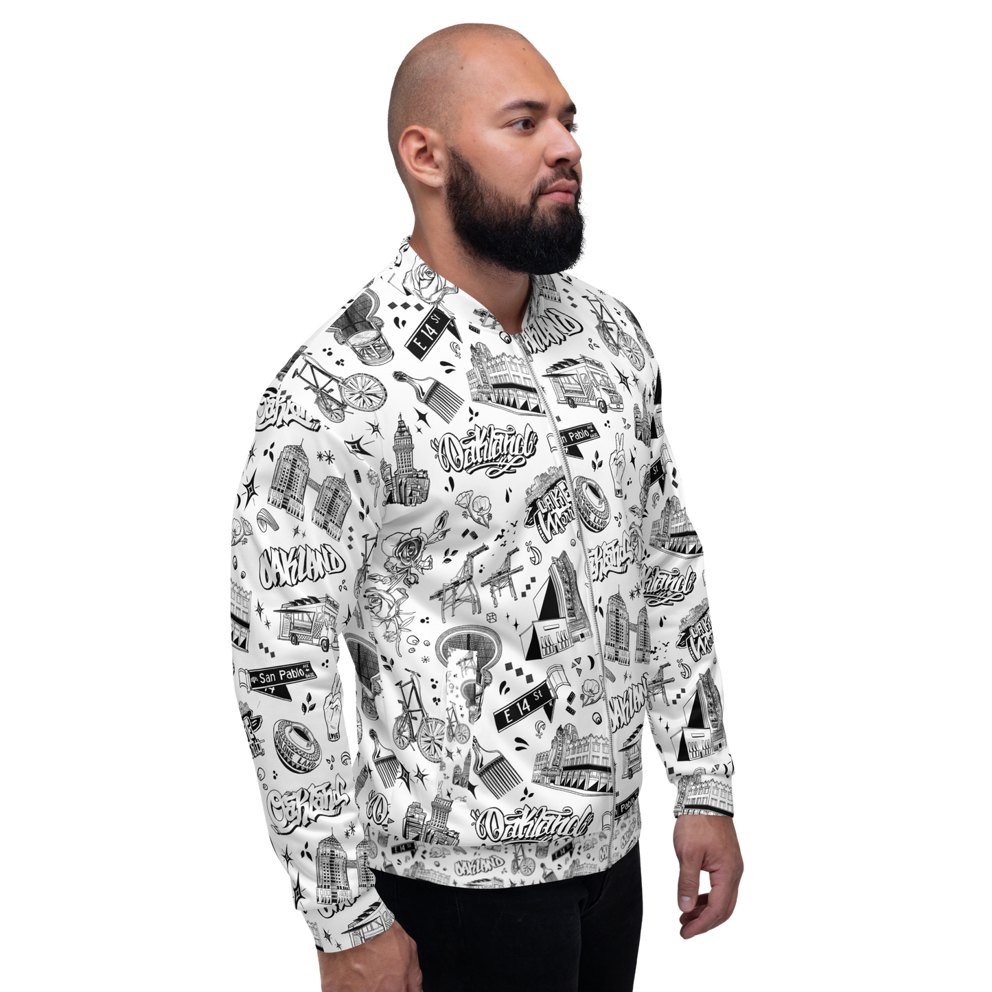 "OAKLAND TILABLE" Unisex Bomber Jacket