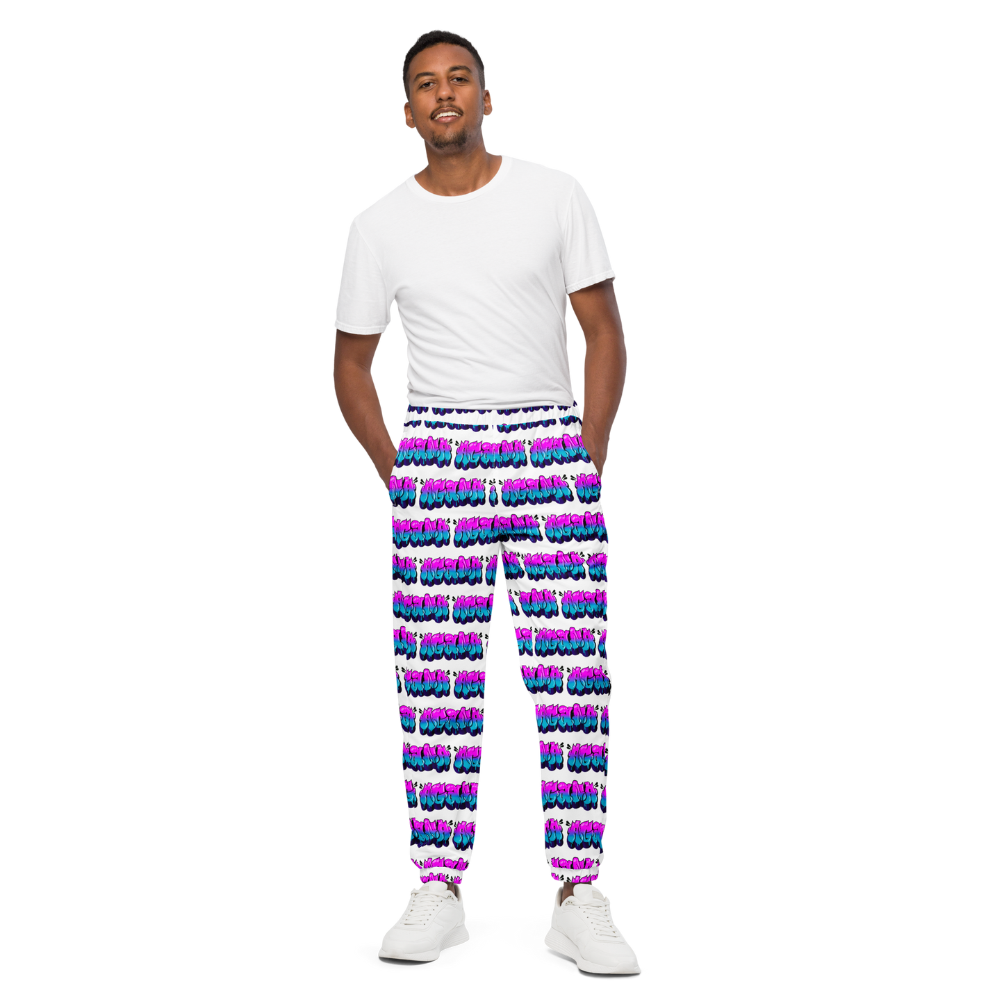 "AGANA BUBBLE DRIP" Unisex Track Pants