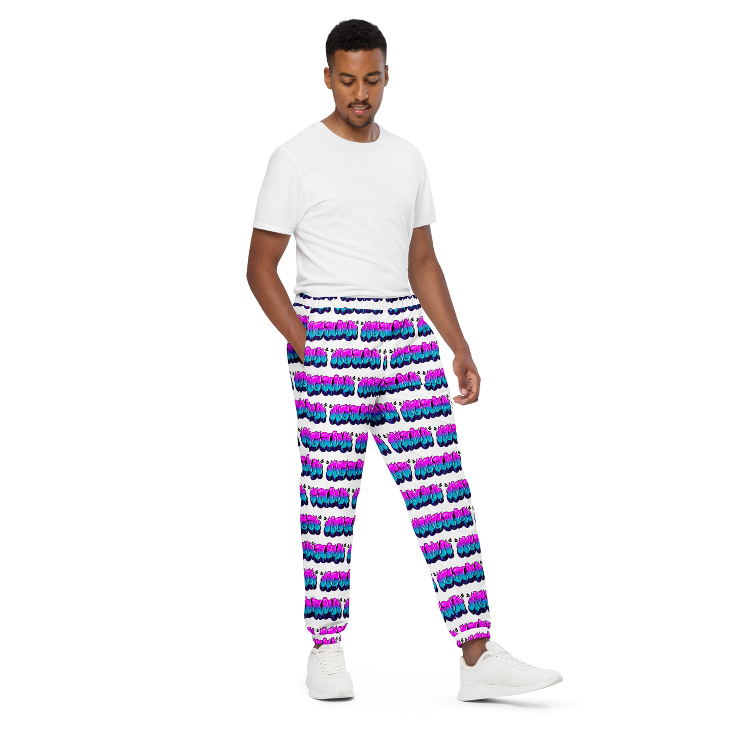 "AGANA BUBBLE DRIP" Unisex Track Pants