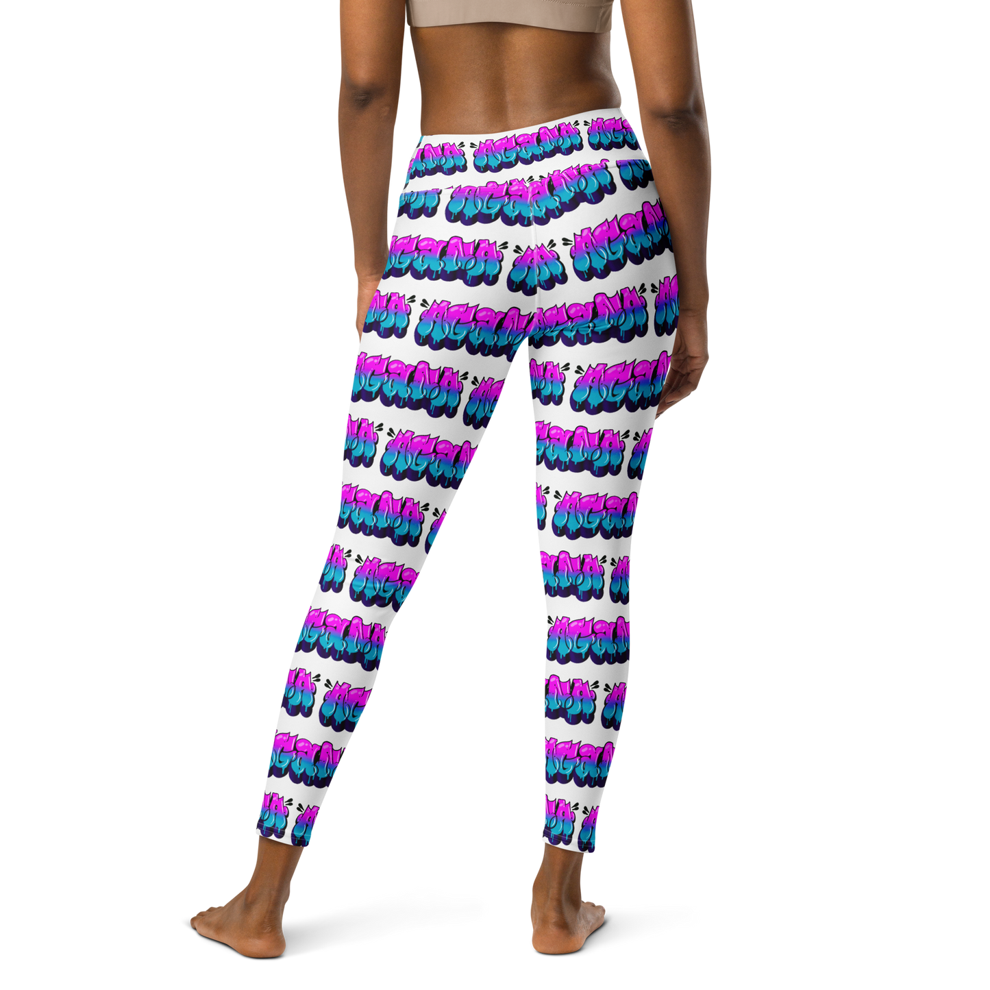 "AGANA BUBBLE DRIP" Yoga Leggings