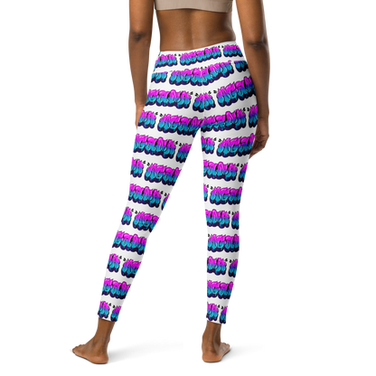 "AGANA BUBBLE DRIP" Yoga Leggings