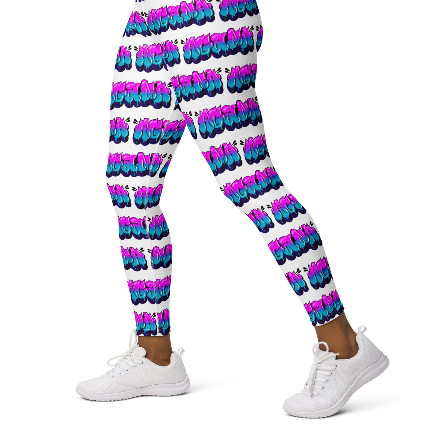 "AGANA BUBBLE DRIP" Yoga Leggings