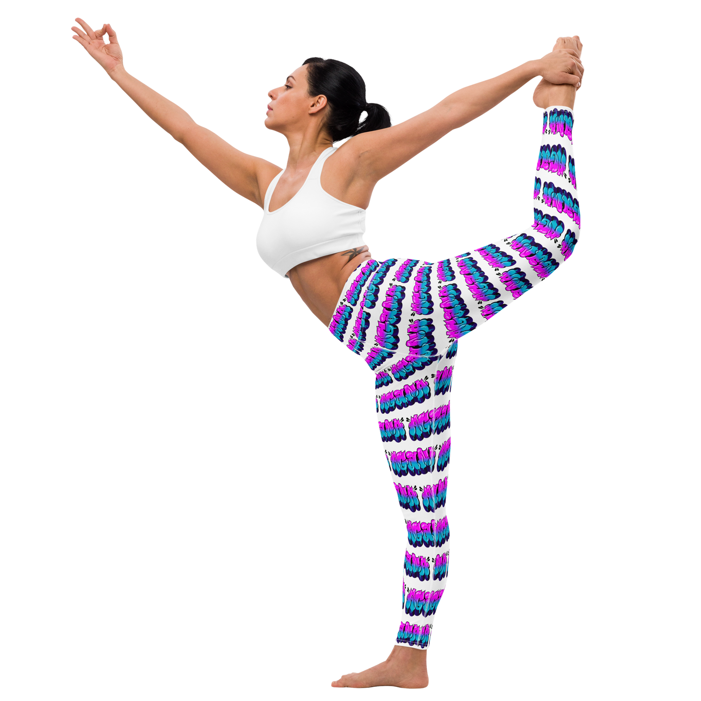 "AGANA BUBBLE DRIP" Yoga Leggings