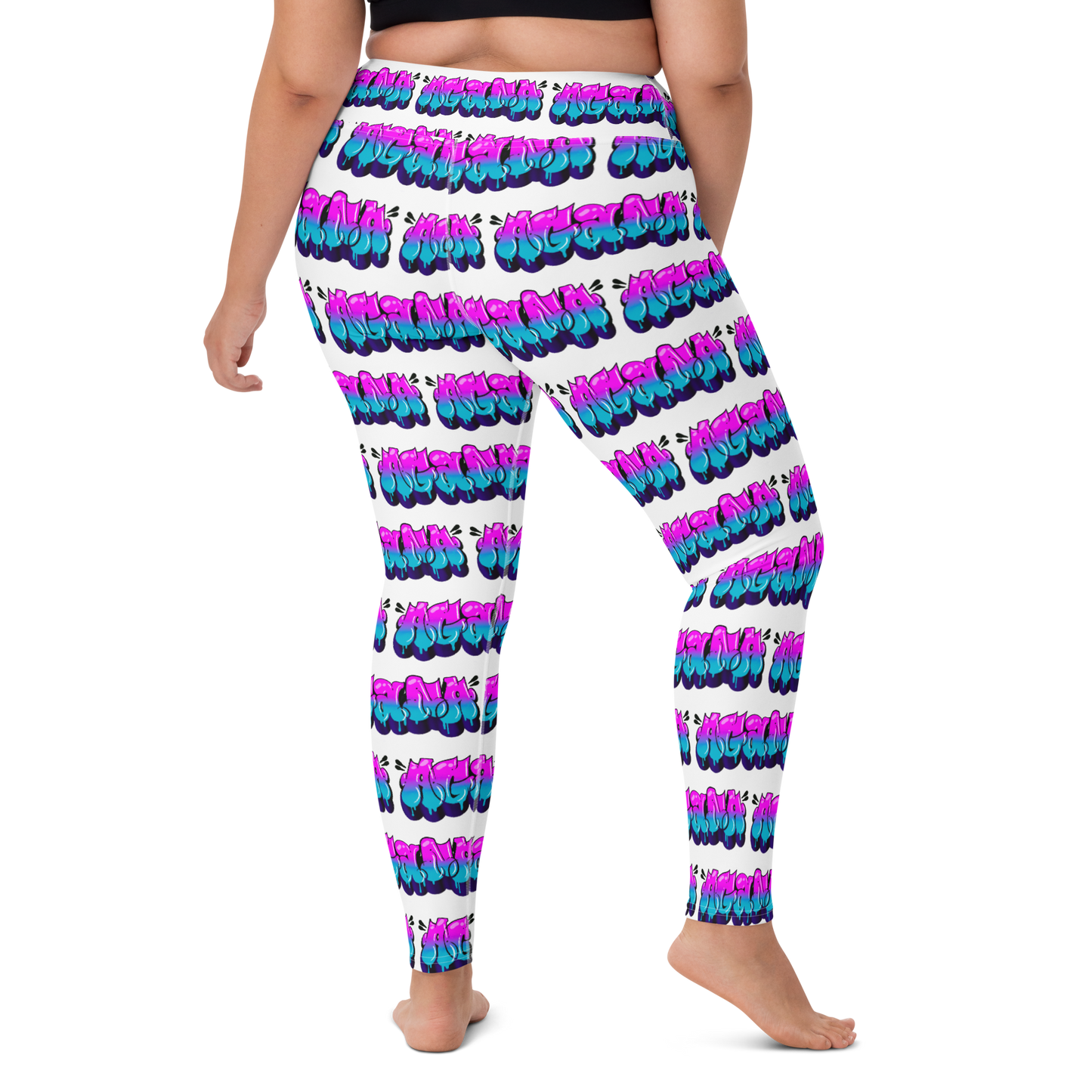 "AGANA BUBBLE DRIP" Yoga Leggings