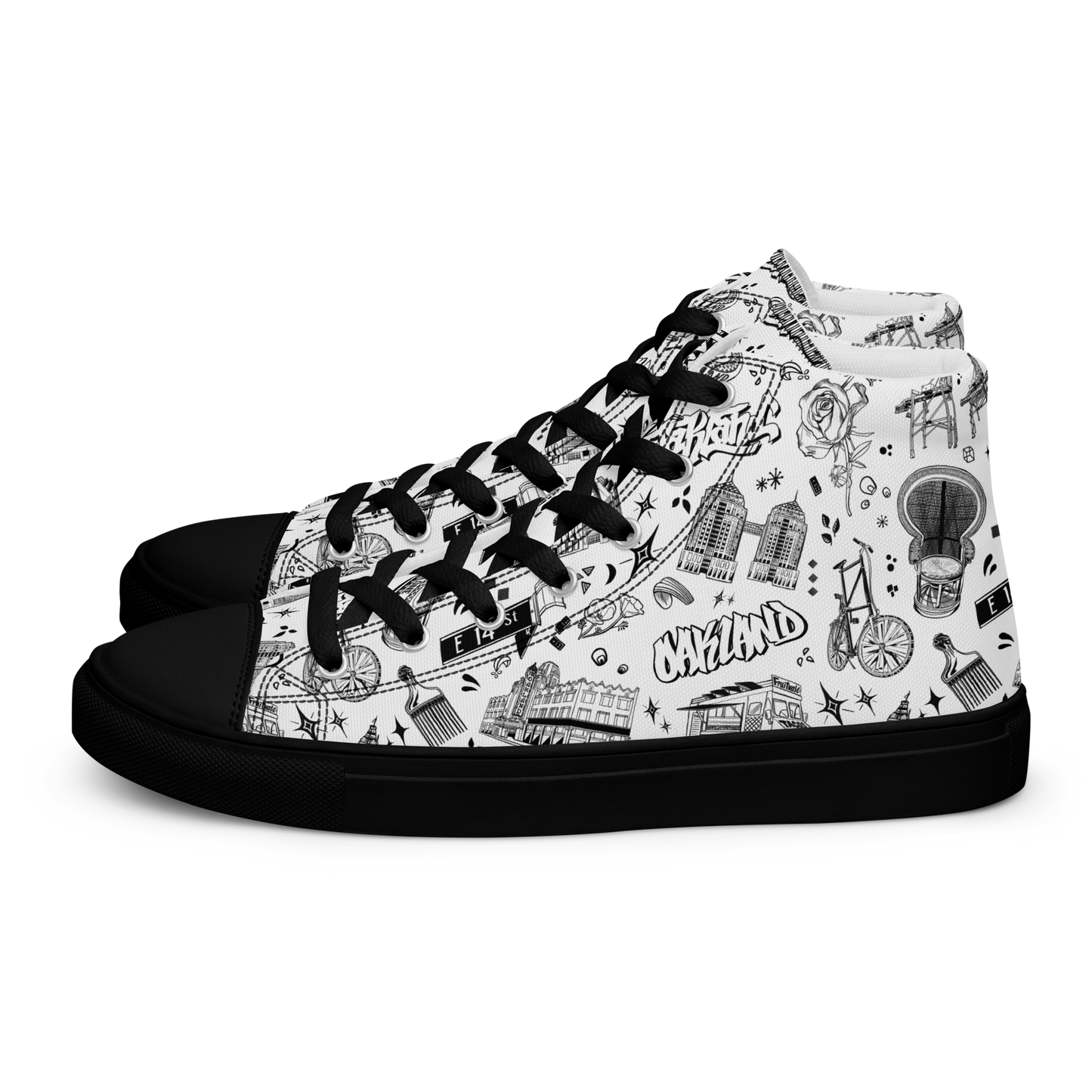 "OAKLAND TILABLE" Men’s High Top Shoes