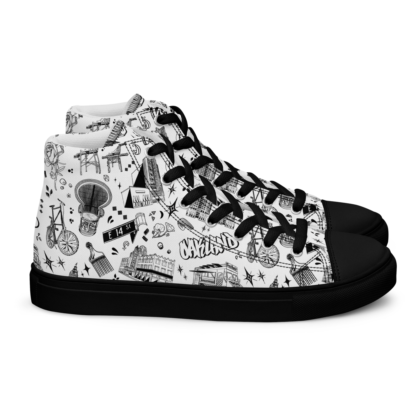 "OAKLAND TILABLE" Men’s High Top Shoes