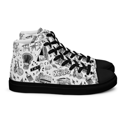 "OAKLAND TILABLE" Men’s High Top Shoes