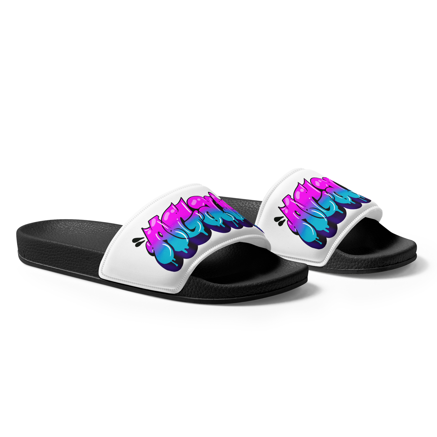 "AGANA BUBBLE DRIP" Men’s Slides