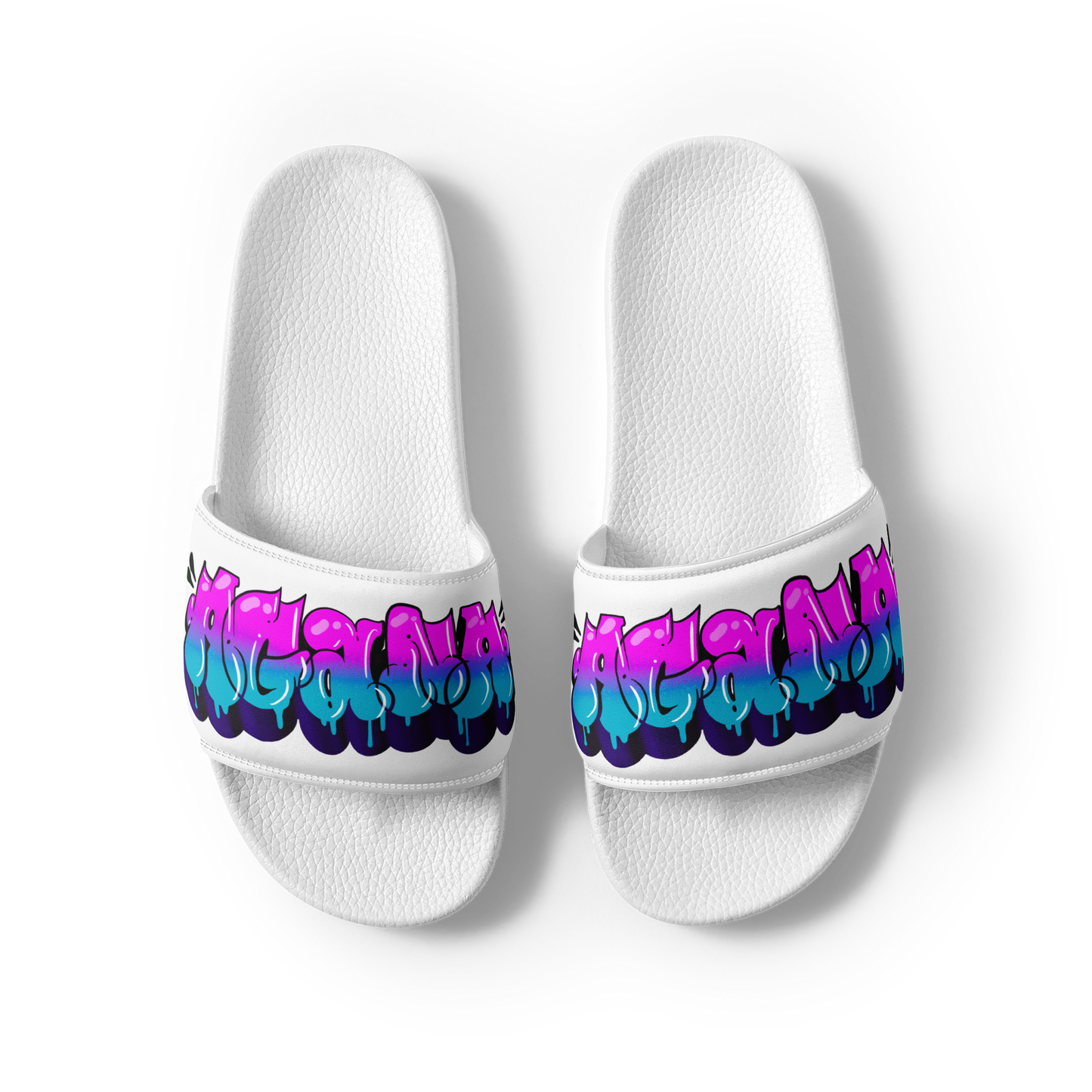 "AGANA BUBBLE DRIP" Men’s Slides