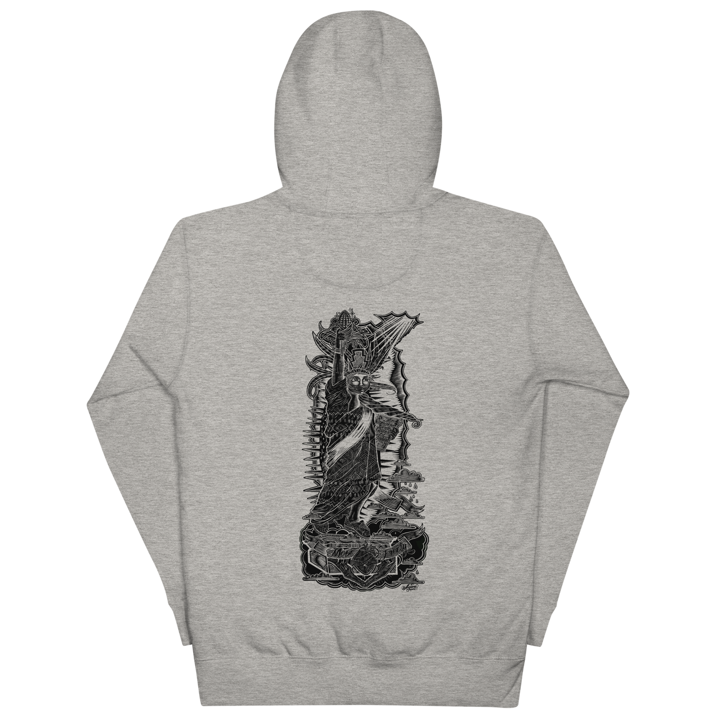 "CARVING THROUGH BORDERS" Unisex Hoodie