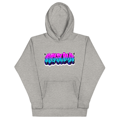 "AGANA BUBBLE DRIP" Unisex Hoodie WHT