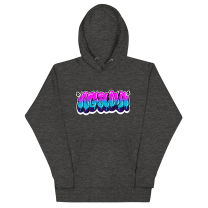 "AGANA BUBBLE DRIP" Unisex Hoodie WHT