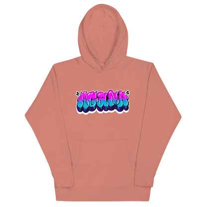 "AGANA BUBBLE DRIP" Unisex Hoodie WHT