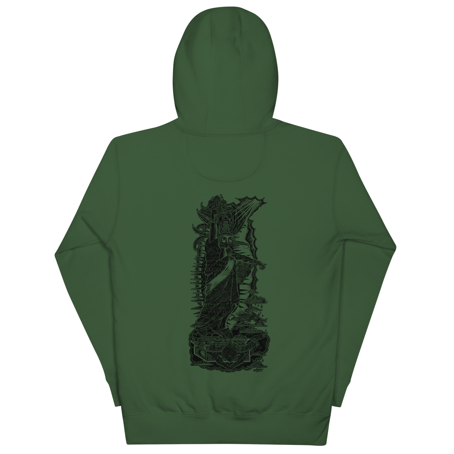 "CARVING THROUGH BORDERS" Unisex Hoodie