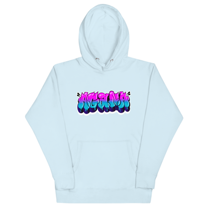 "AGANA BUBBLE DRIP" Unisex Hoodie WHT