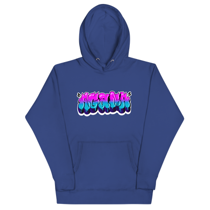 "AGANA BUBBLE DRIP" Unisex Hoodie WHT