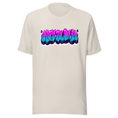 "AGANA BUBBLE DRIP" Unisex T-shirt WHT