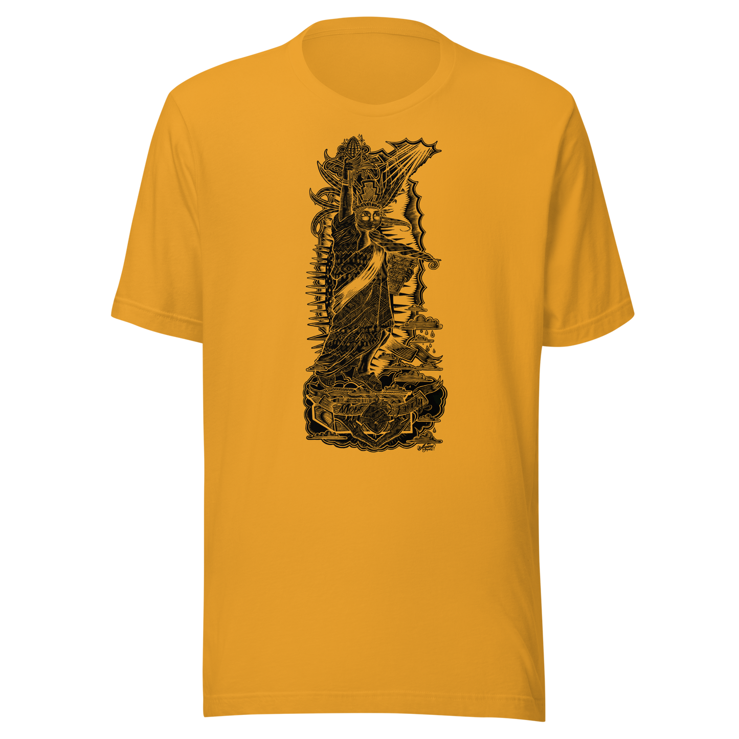 "CARVING THROUGH BORDERS" Unisex T-shirt