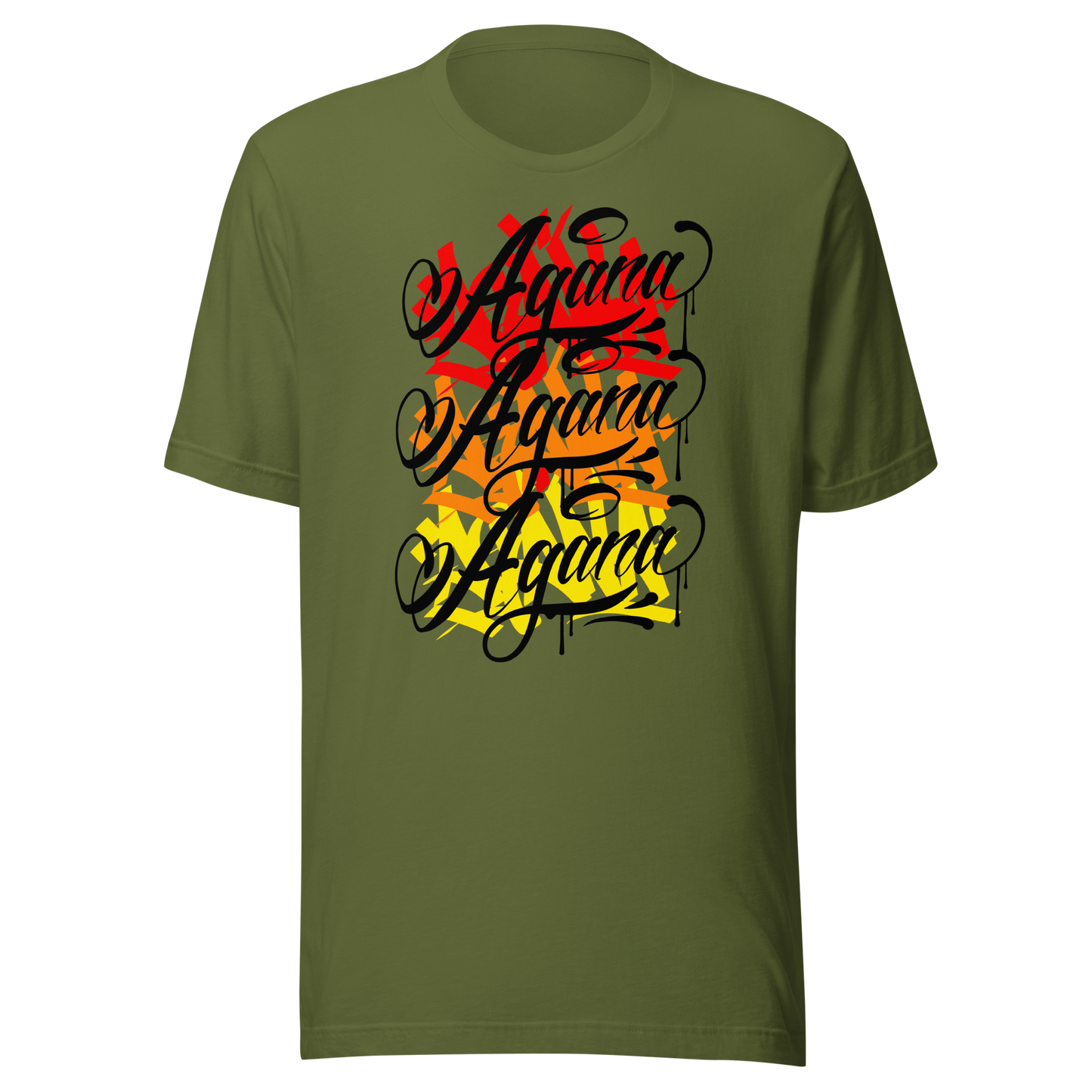 "AGANA HANDSTYLES" Unisex T-shirt BLK