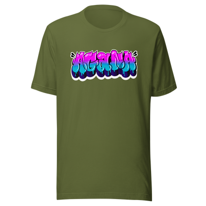 "AGANA BUBBLE DRIP" Unisex T-shirt WHT