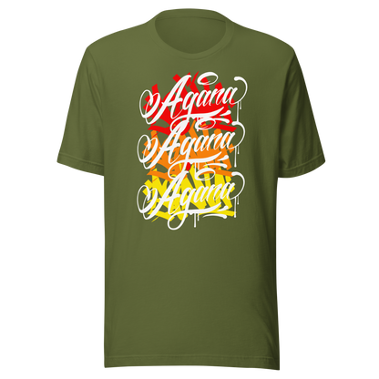 "AGANA HANDSTYLES" Unisex T-shirt WHT