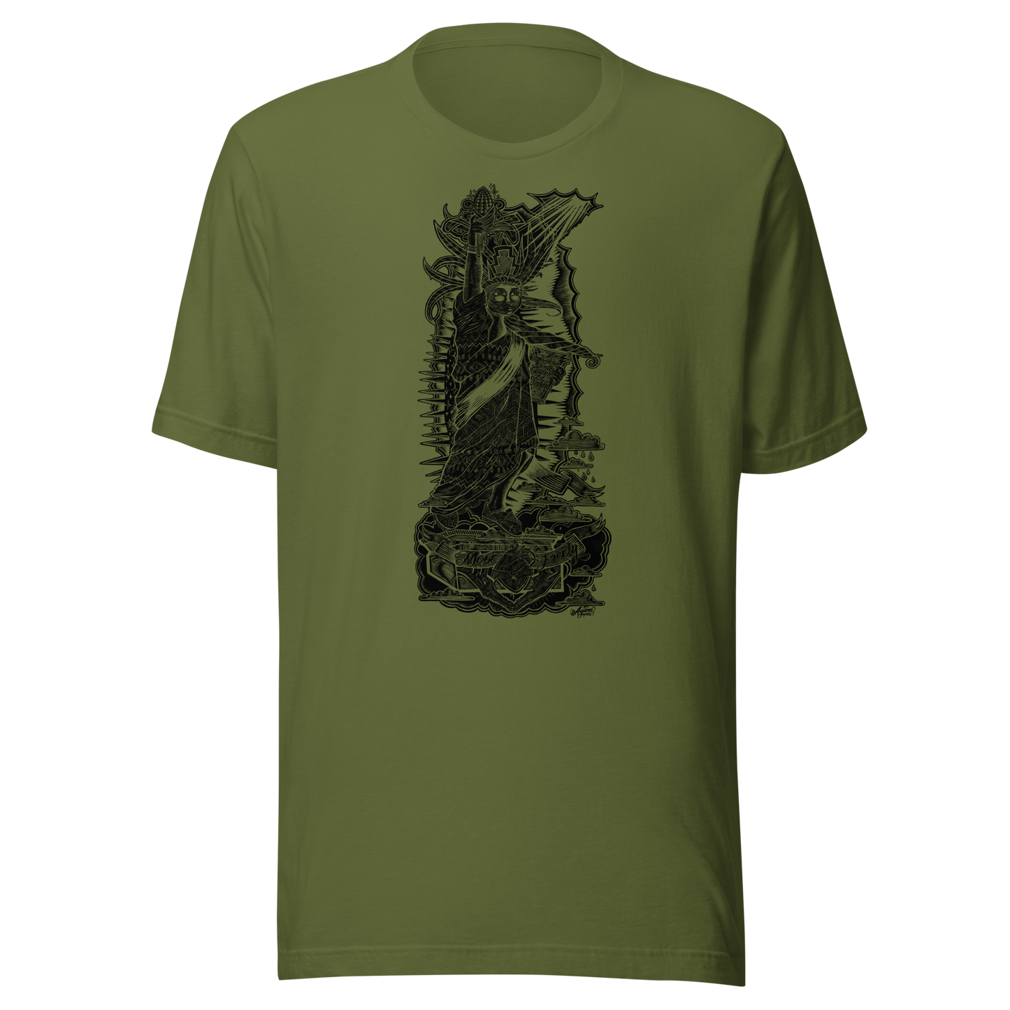 "CARVING THROUGH BORDERS" Unisex T-shirt