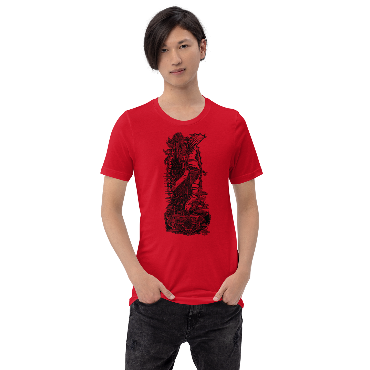 "CARVING THROUGH BORDERS" Unisex T-shirt